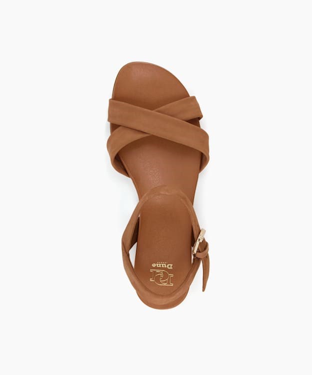 Dune London Landie Women's Flat Sandals Brown | HDT-286307