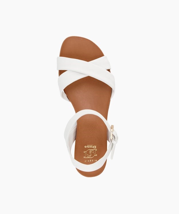 Dune London Landie Women's Flat Sandals White | JFR-593107