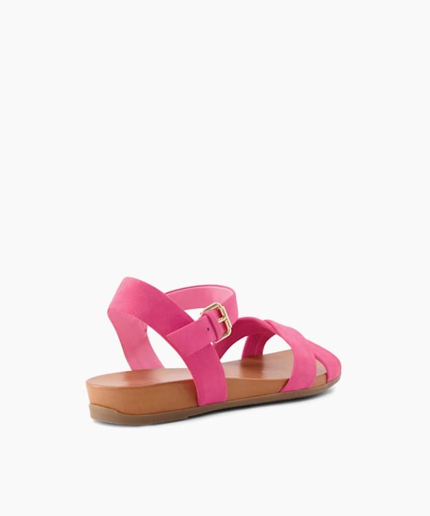 Dune London Landie Women's Flat Sandals Pink | OLP-327964