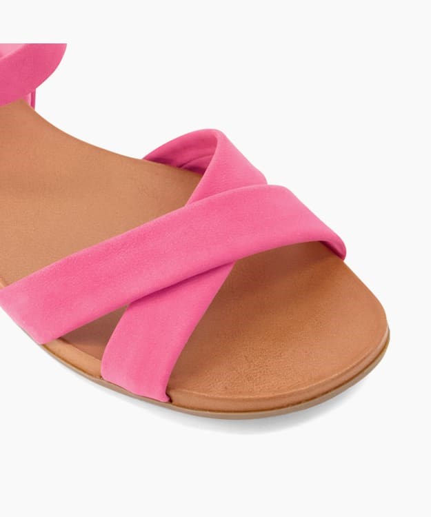 Dune London Landie Women's Flat Sandals Pink | OLP-327964