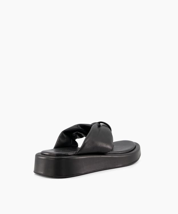 Dune London Landmark Women's Flat Sandals Black | COM-594823