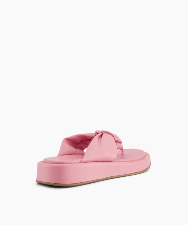 Dune London Landmark Women's Flat Sandals Pink | UOT-805164