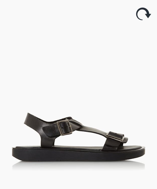 Dune London Langlie T Women's Flat Sandals Black | WDJ-540769