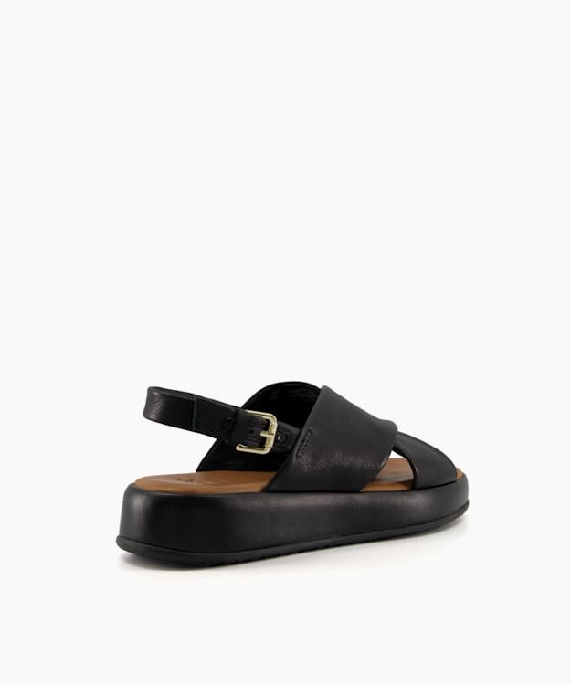 Dune London Latest Women's Flat Sandals Black | VCW-759612