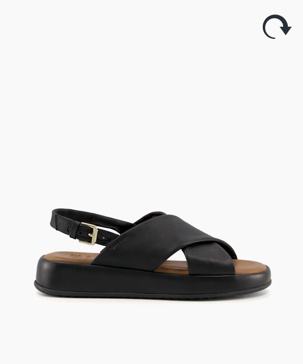 Dune London Latest Women's Flat Sandals Black | VCW-759612