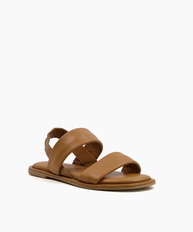 Dune London Laude Women's Flat Sandals Brown | OND-982453