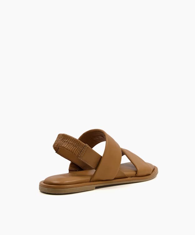 Dune London Laude Women's Flat Sandals Brown | OND-982453