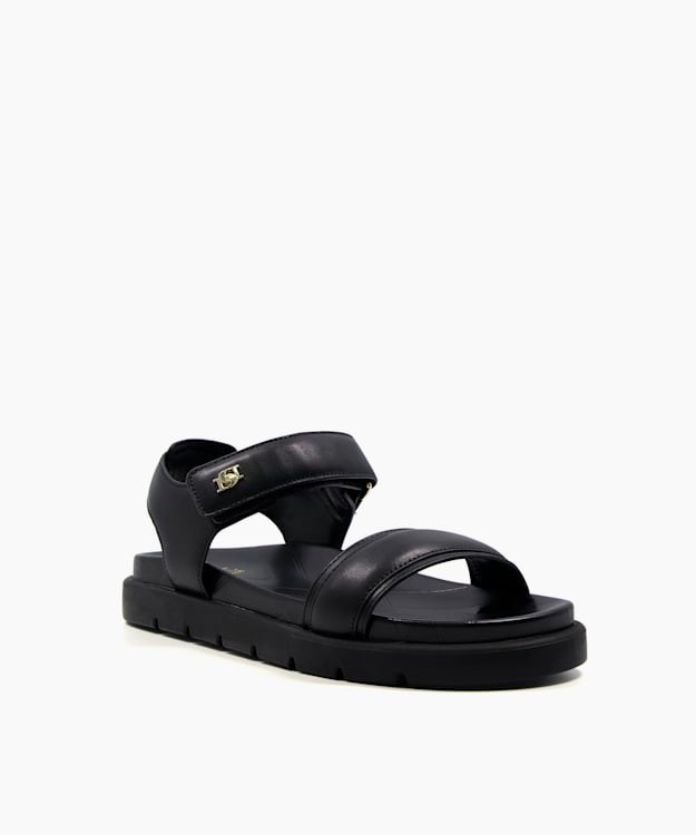 Dune London Legendary Women's Flat Sandals Black | SLK-761408