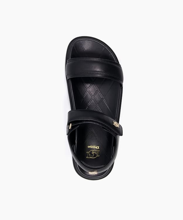 Dune London Legendary Women's Flat Sandals Black | SLK-761408