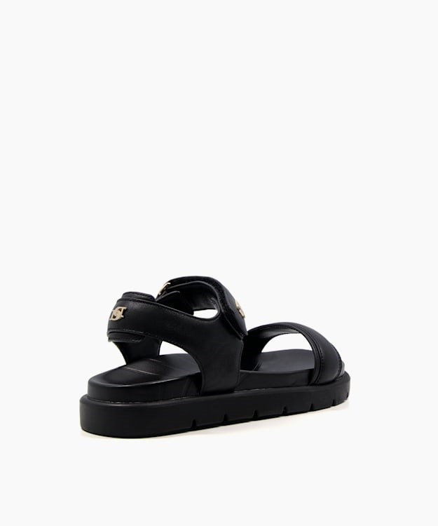 Dune London Legendary Women's Flat Sandals Black | SLK-761408