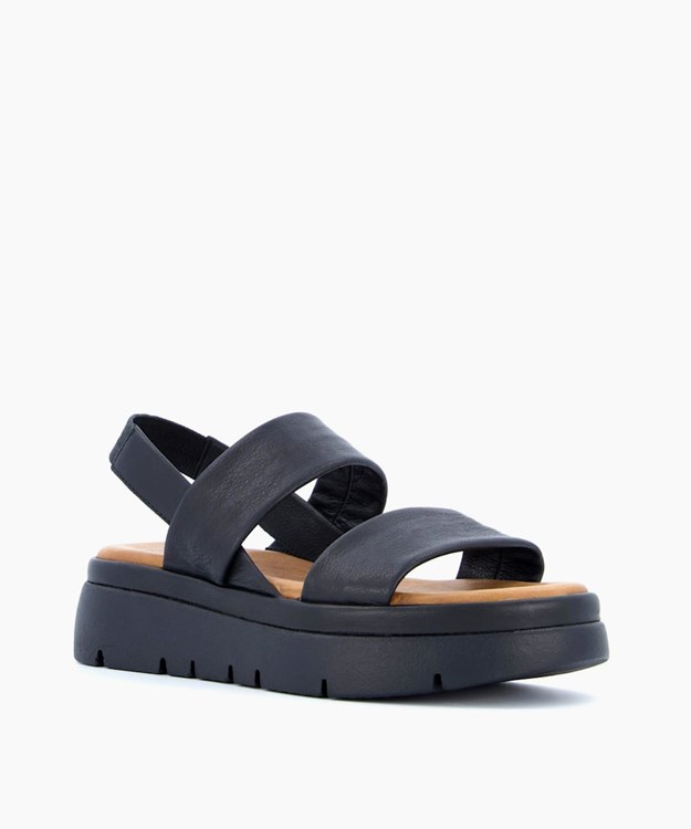 Dune London Location Women's Flat Sandals Black | IAQ-473560