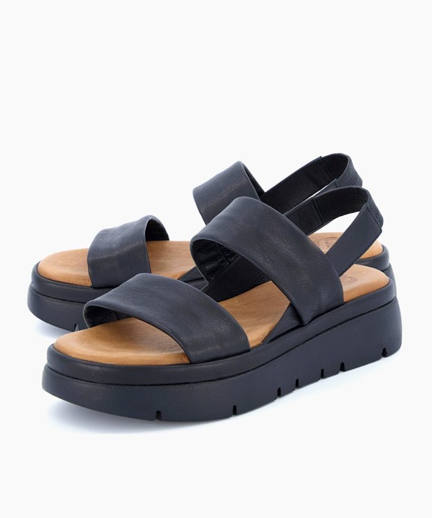 Dune London Location Women's Flat Sandals Black | IAQ-473560