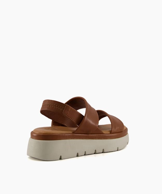 Dune London Location Women's Flat Sandals Brown | YWL-702845