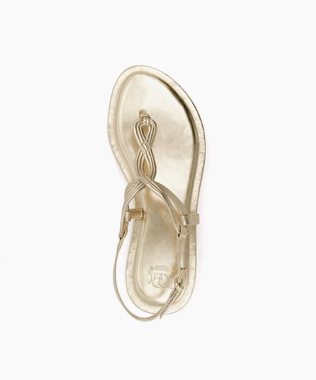 Dune London Logic Women's Flat Sandals Metal | RJB-480726