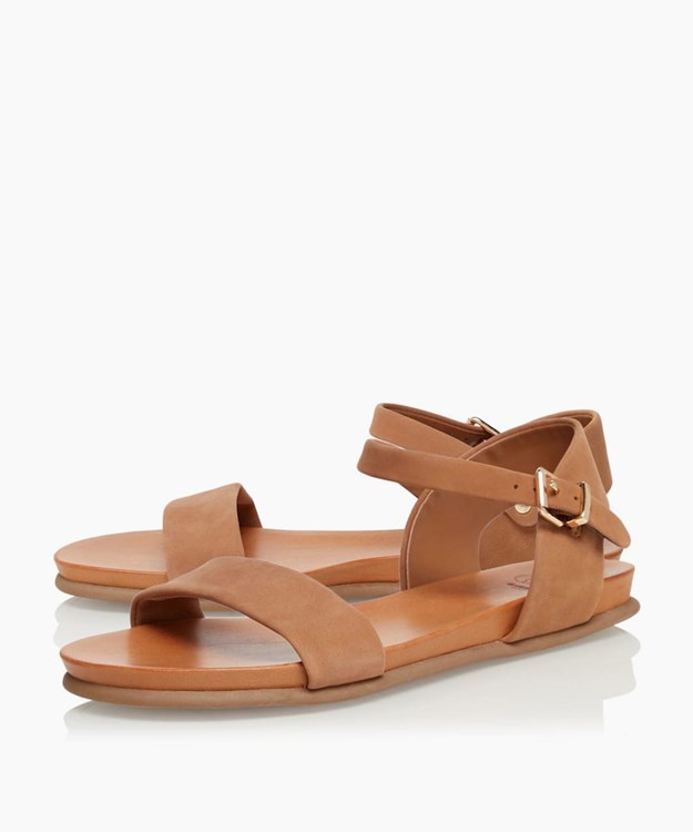 Dune London Londons Women's Flat Sandals Brown | HBL-763259