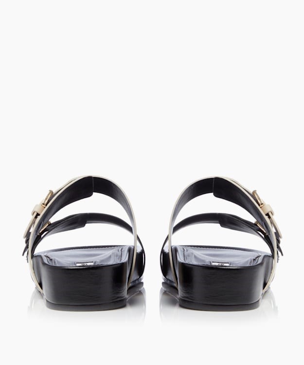 Dune London Loren T Women's Flat Sandals Black | FKL-712396