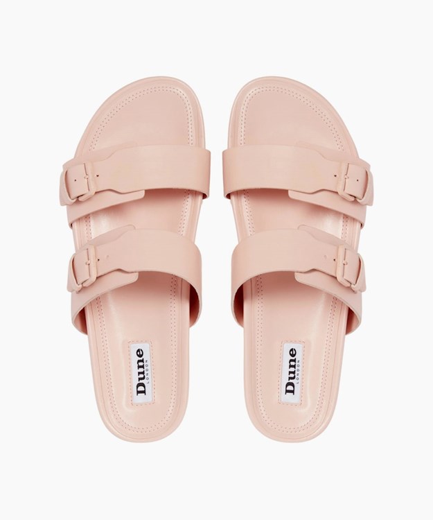 Dune London Loren T Women's Flat Sandals Pink | VBS-387019