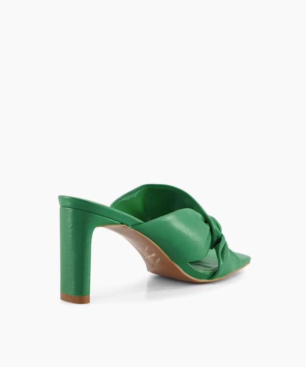 Dune London Magnet Women's Heeled Sandals Green | AZX-978461