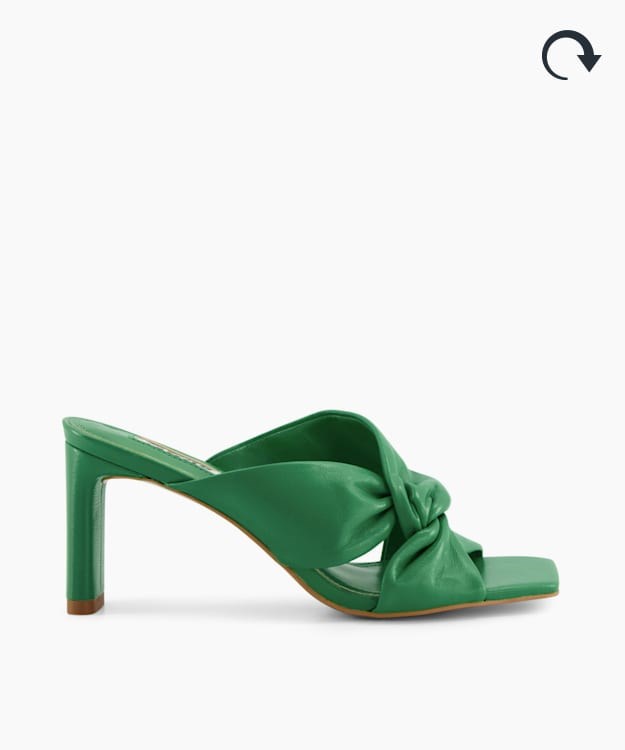 Dune London Magnet Women's Heeled Sandals Green | AZX-978461