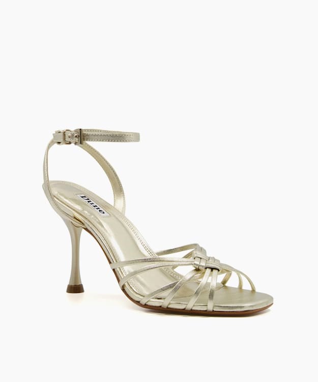 Dune London Manner Women's Heeled Sandals Metal | CPW-241736