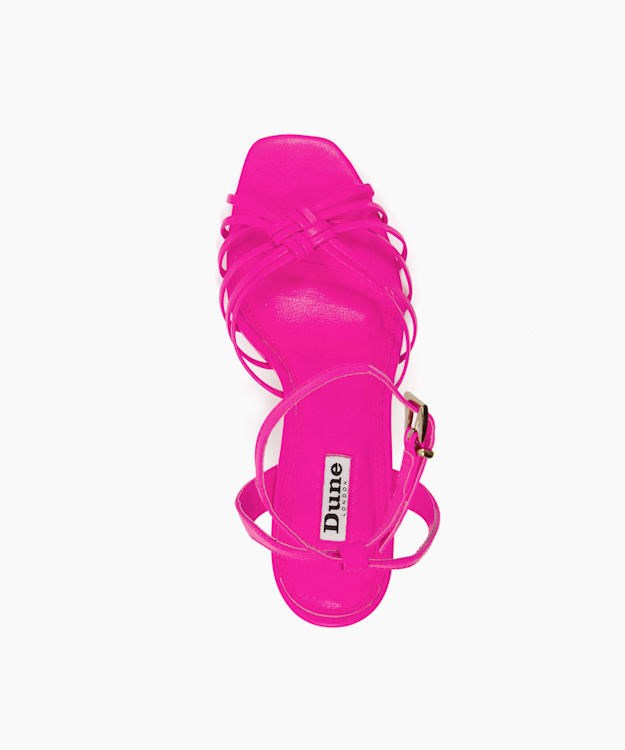 Dune London Manner Women's Heeled Sandals Pink | YET-194083