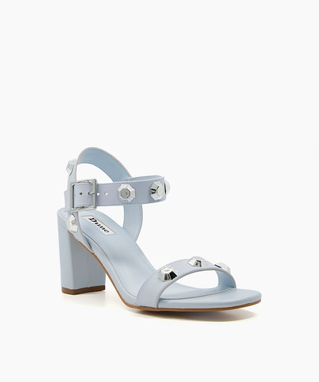 Dune London Manning Women's Heeled Sandals Blue | HDO-917826