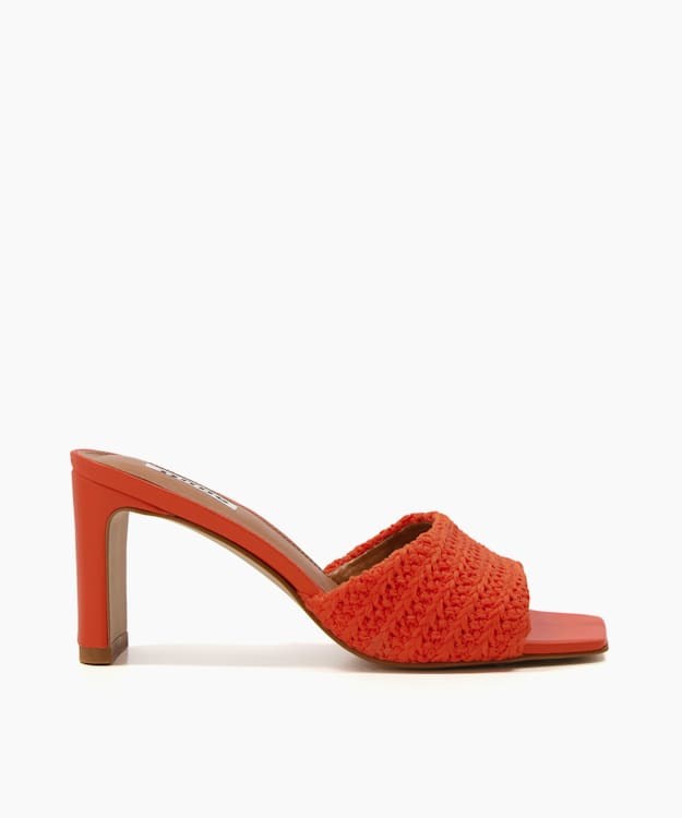 Dune London March Women\'s Heeled Sandals Orange | MUX-125809