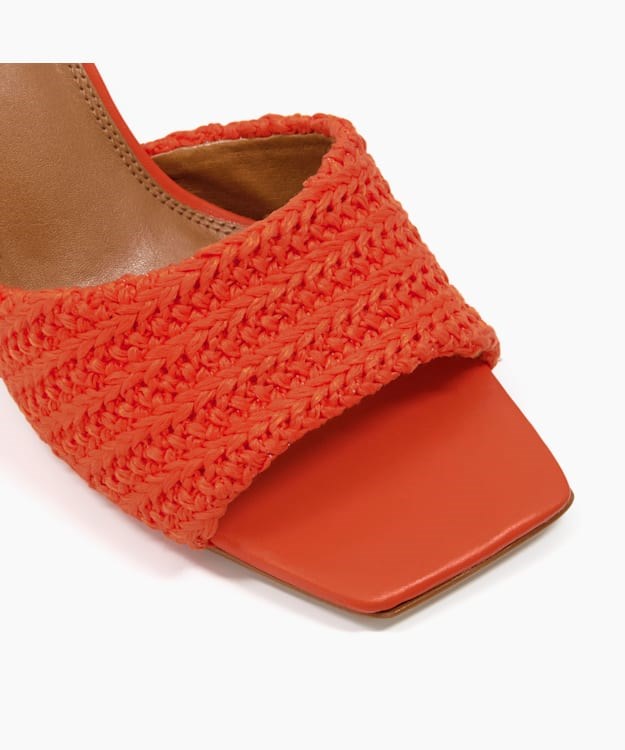 Dune London March Women's Mules Orange | LQD-407631