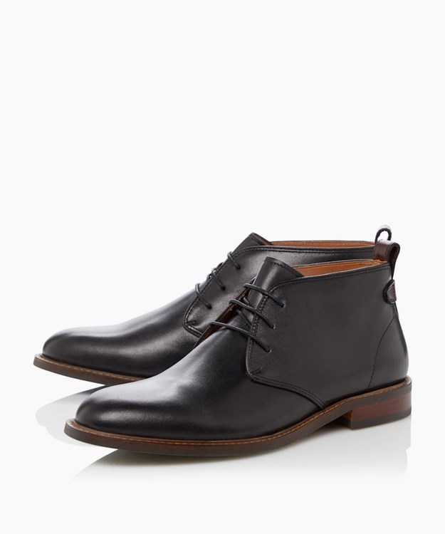 Dune London Marching Men's Chukka Boots Black | VGX-182043