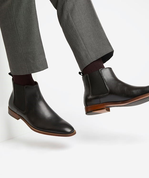 Dune London Market Men's Chelsea Boots Black | MZE-928657