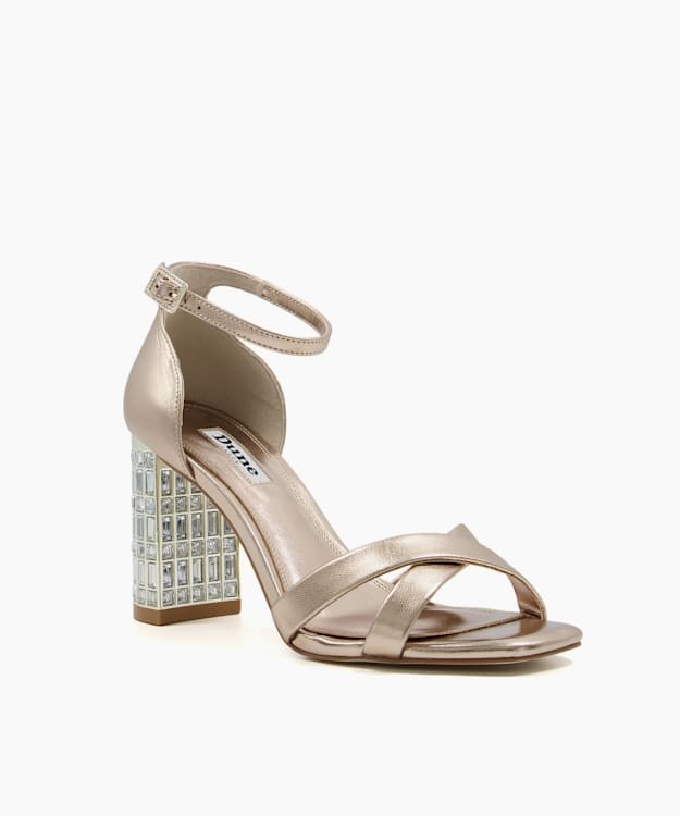 Dune London Marquise Women's Heeled Sandals Metal | MPI-819473