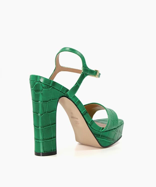 Dune London Matche Women's Heeled Sandals Green | OPS-380964