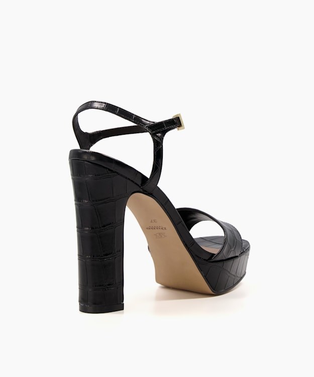 Dune London Matche Women's Heeled Sandals Black | VHZ-872159