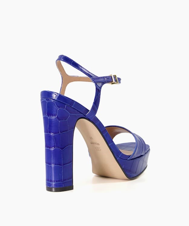 Dune London Matche Women's Heeled Sandals Blue | VIQ-967851