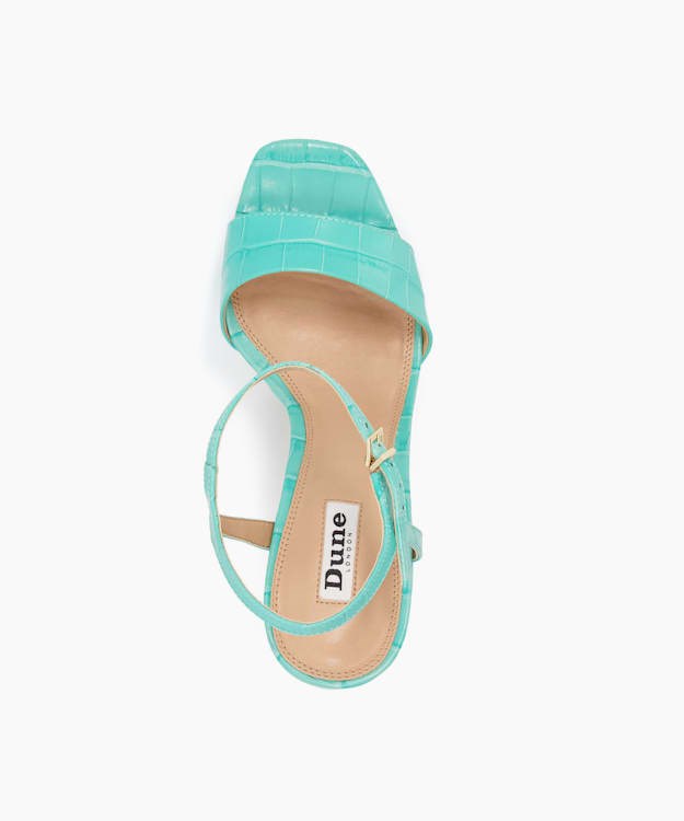 Dune London Matche Women's Heeled Sandals Blue | WKV-815236