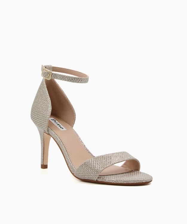 Dune London Mateo Women's Heeled Sandals Metal | ORD-018935