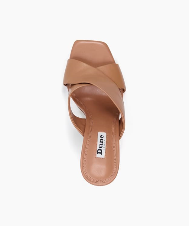 Dune London Melow Women's Mules Brown | TQD-180563