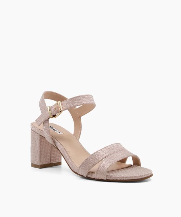 Dune London Merisa Women's Heeled Sandals Metal | KNU-520183