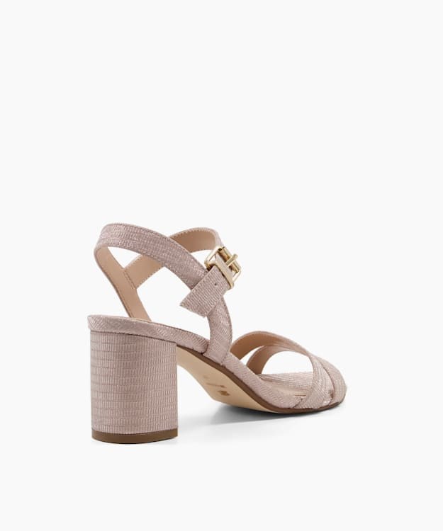 Dune London Merisa Women's Heeled Sandals Metal | KNU-520183