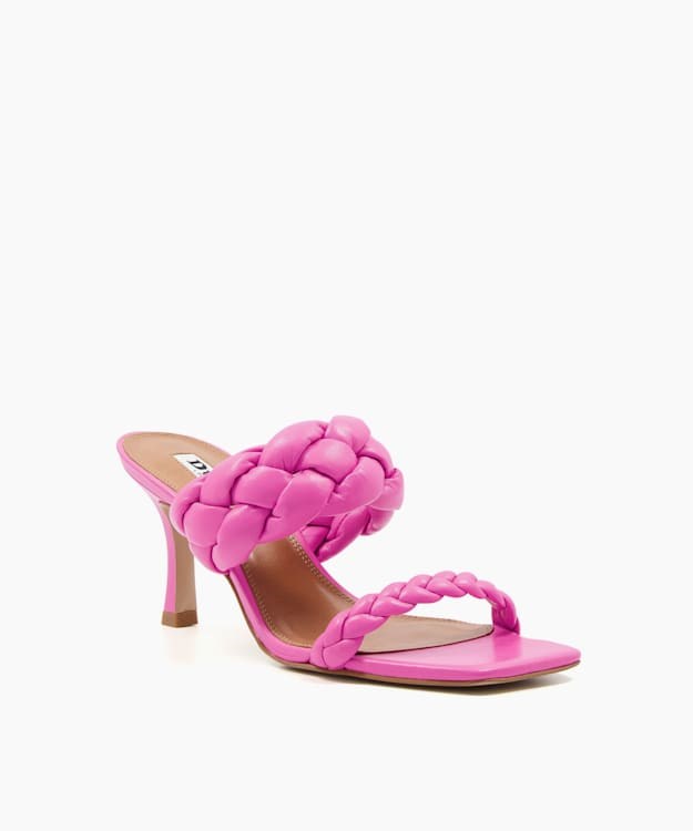 Dune London Message Women's Heeled Sandals Pink | UZG-316082