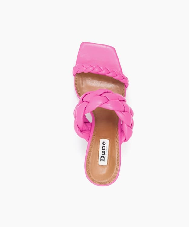 Dune London Message Women's Heeled Sandals Pink | UZG-316082