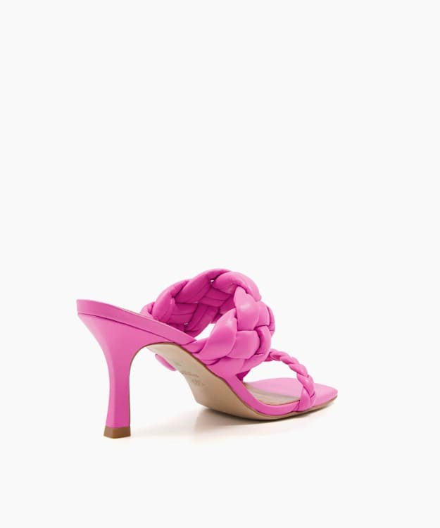 Dune London Message Women's Heeled Sandals Pink | UZG-316082