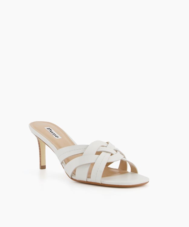 Dune London Millies Women's Heeled Sandals White | JRX-910524