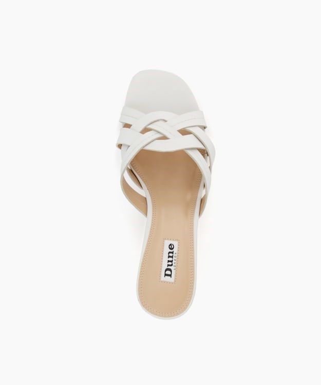 Dune London Millies Women's Heeled Sandals White | JRX-910524