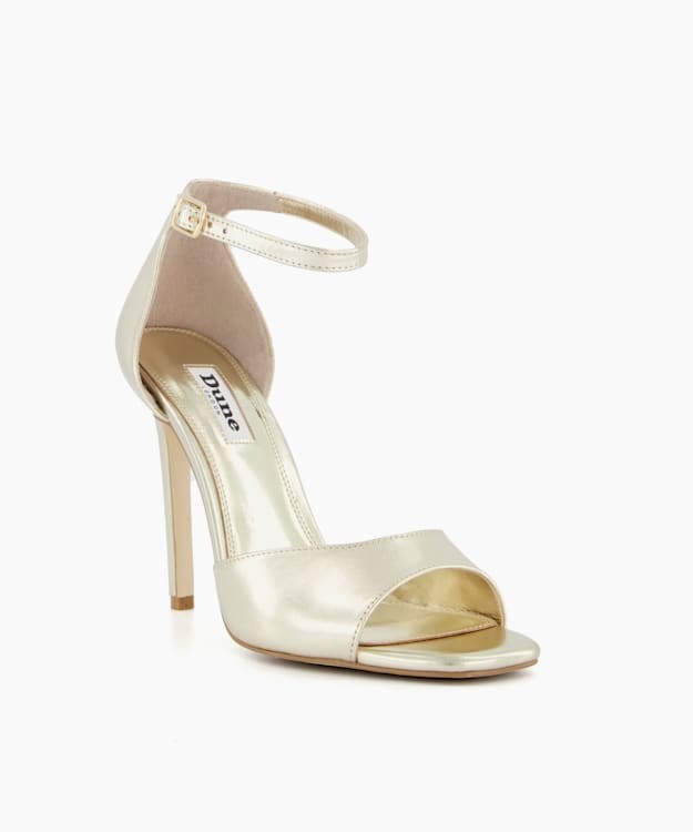 Dune London Mistie T Women's Heeled Sandals White | RWA-839652