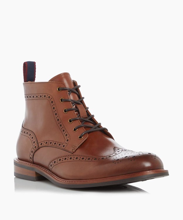 Dune London Morale Men's Smart Boots Brown | IDR-918347