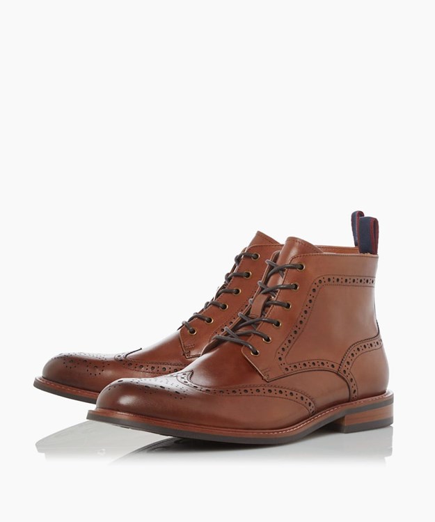 Dune London Morale Men's Smart Boots Brown | IDR-918347