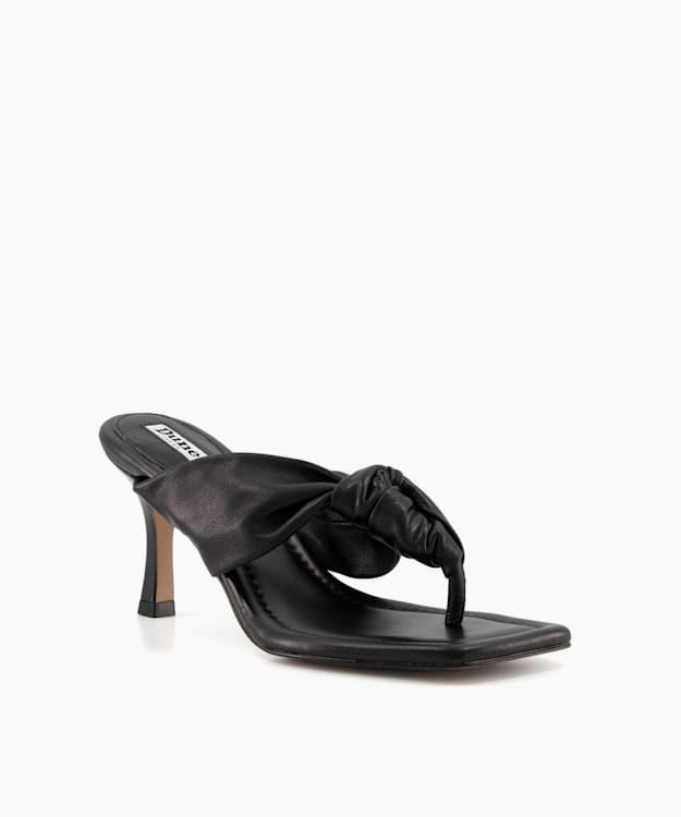 Dune London Mykonos Women's Heeled Sandals Black | RIT-920138