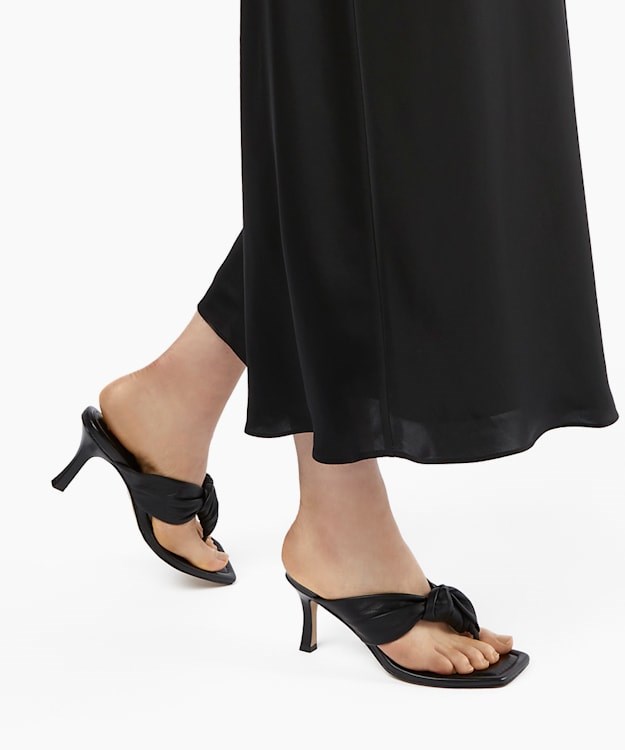 Dune London Mykonos Women's Heeled Sandals Black | RIT-920138