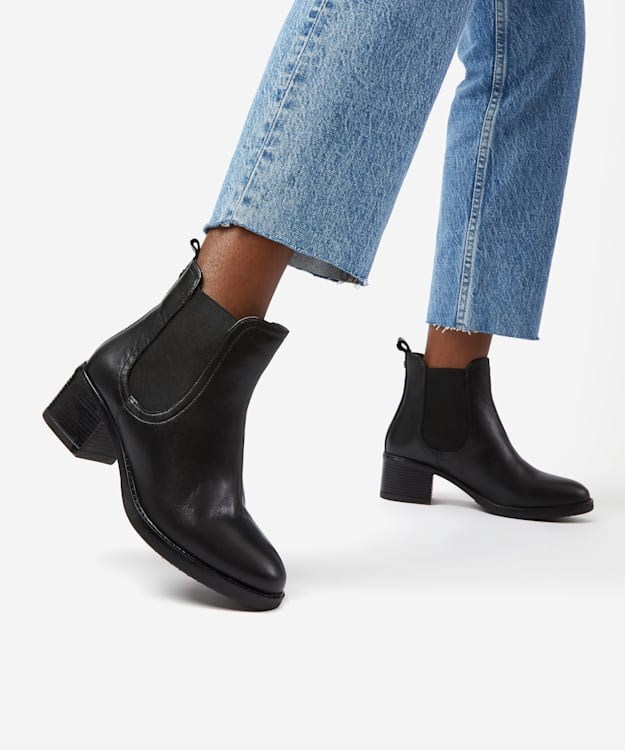 Dune London Parker Women's Ankle Boots Black | FUK-035896